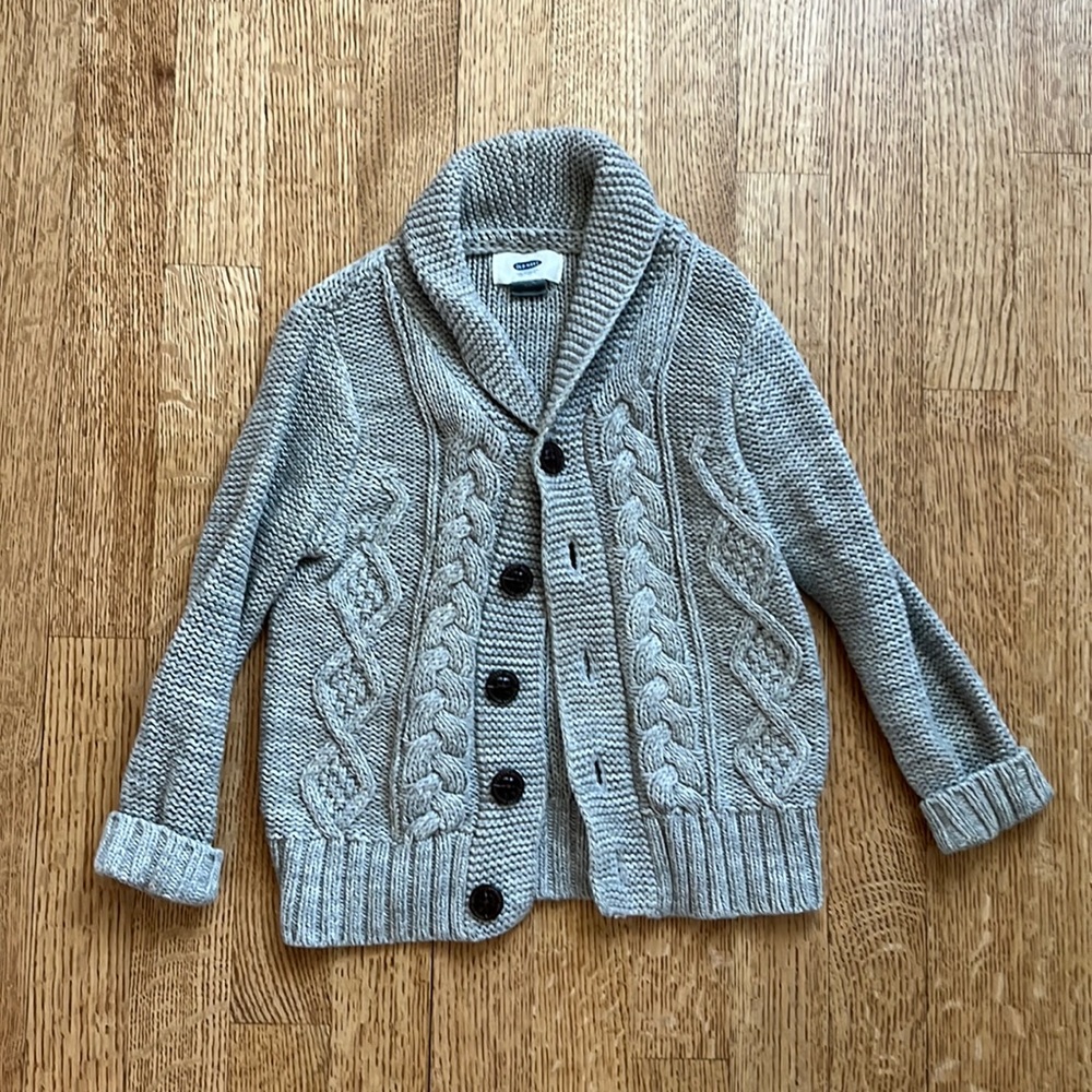 Boys Old Navy 3T Cable Knit Cardigan